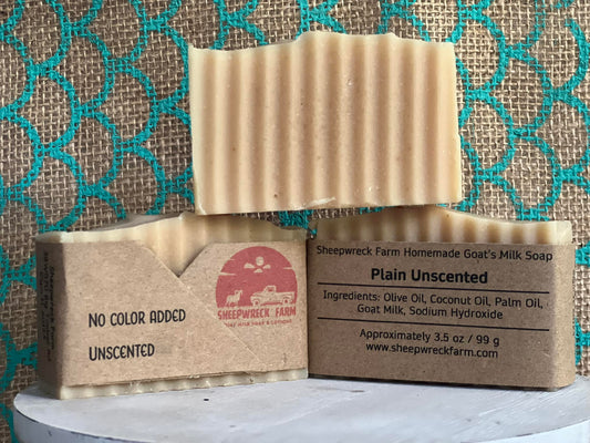 Plain Unscented Goat Milk Soap